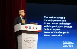 Prof Massimo Bergamasco during his Speech